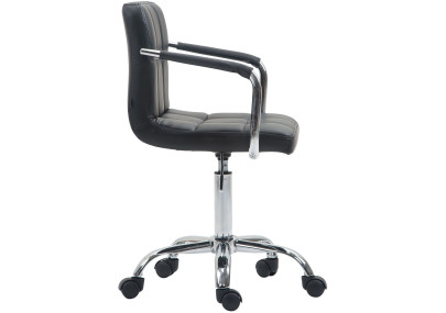 Silla De oficina Lucy V2 En Cuero PU Negro