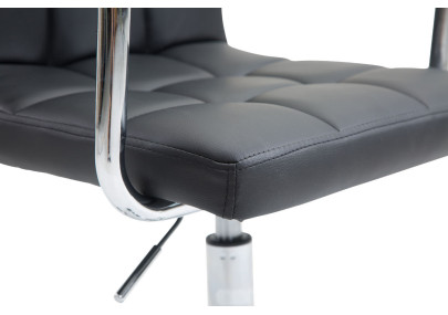 Sedia da ufficio Lucy V2 in similpelle nero