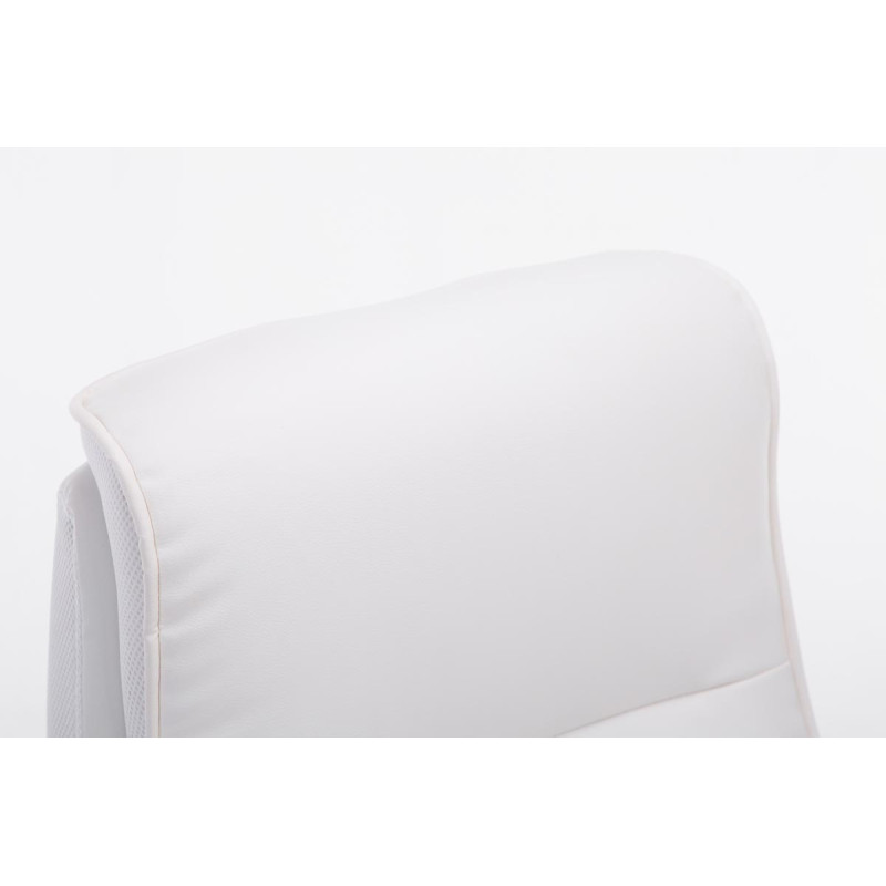 Sedia da ufficio BIG Villach in similpelle bianco