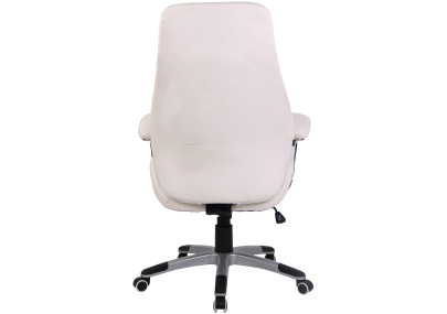 Fauteuil de bureau Layton, similicuir, blanc