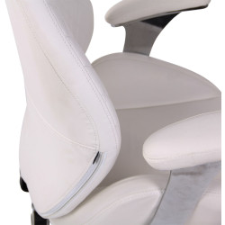 Fauteuil de bureau Layton, similicuir, blanc