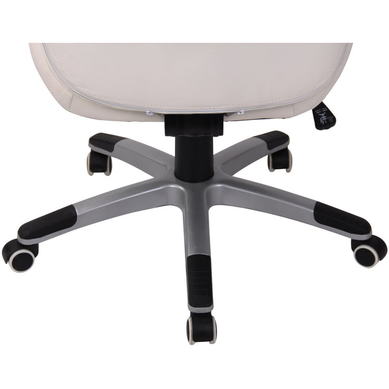 Fauteuil de bureau Layton, similicuir, blanc