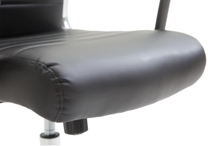 Chaise de bureau Columbus, noire