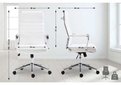 Silla De Oficina Kolumbus Blanco