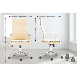 Chaise de bureau Columbus, cr?me