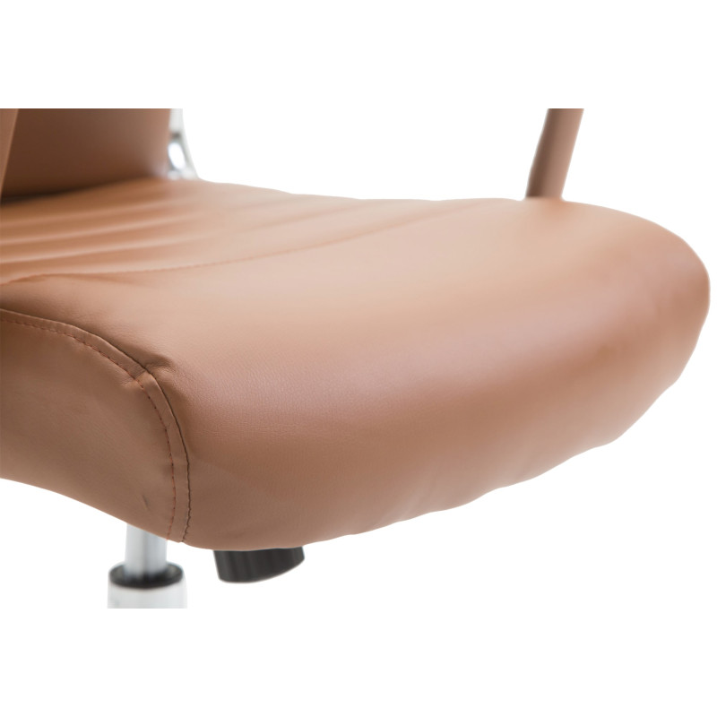 Chaise de bureau Columbus, marron clair