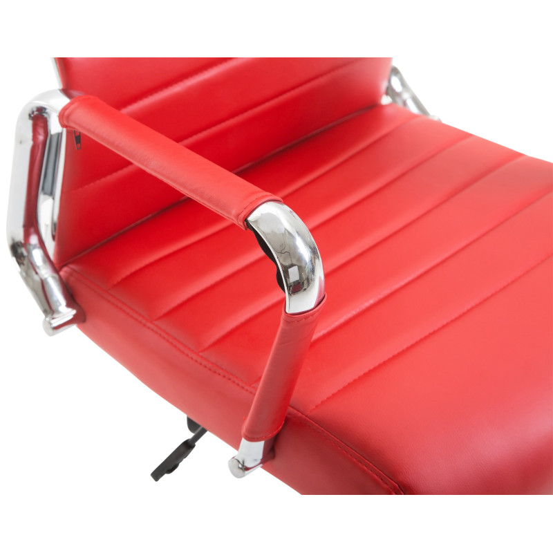 Chaise de bureau Columbus, rouge