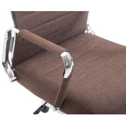 Chaise de bureau Columbus, tissu marron