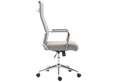 Chaise de bureau Columbus, tissu gris