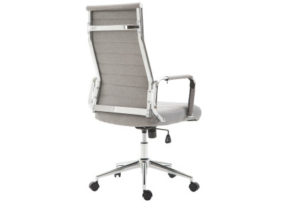 Chaise de bureau Columbus, tissu gris