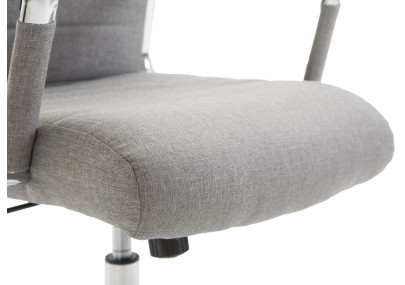 Chaise de bureau Columbus, tissu gris