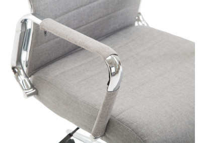Silla De Oficina Kolumbus En Tela Gris