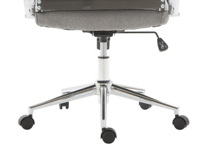 Chaise de bureau Columbus, tissu gris