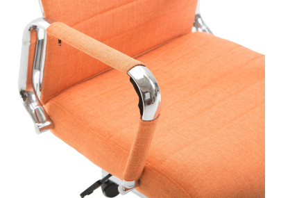 Chaise de bureau Columbus, tissu orange