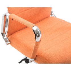 Chaise de bureau Columbus, tissu orange