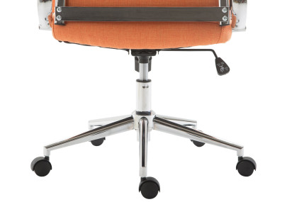 Chaise de bureau Columbus, tissu orange
