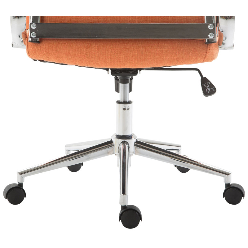 Chaise de bureau Columbus, tissu orange