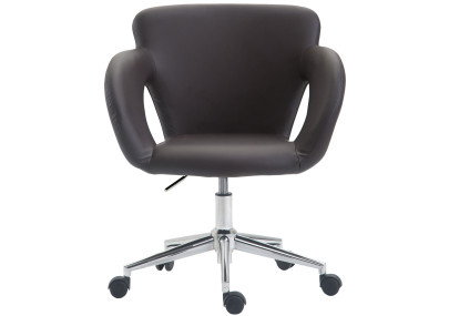 Chaise de bureau Edison marron