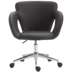 Chaise de bureau Edison marron