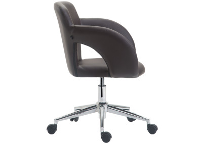 Chaise de bureau Edison marron