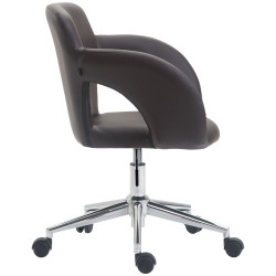 Chaise de bureau Edison marron