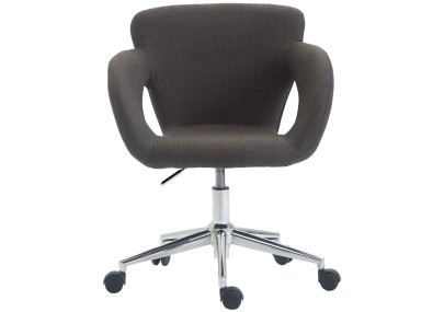 Silla de Oficina Moderna Edison en Tela Gris oscuro