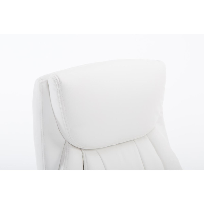 Chaise de bureau blanche Platon