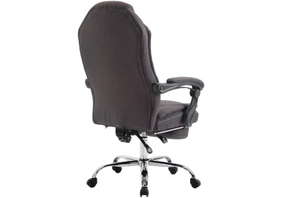 Chaise de bureau Castle, tissu gris foncé