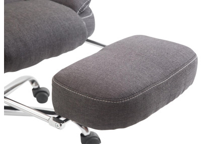 Chaise de bureau Castle, tissu gris fonc?