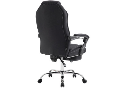 Chaise de bureau Castle, tissu noir