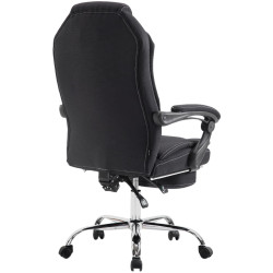 Chaise de bureau Castle, tissu noir