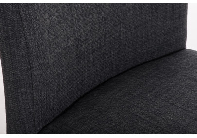 Tabouret de bar Paros, tissu gris foncé