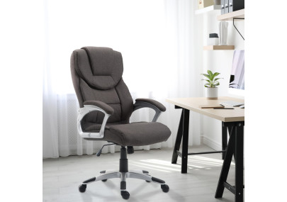 Chaise de bureau Texas V2 en tissu gris fonc?