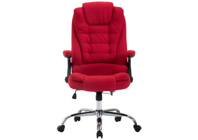 Chaise de bureau Thor, tissu rouge