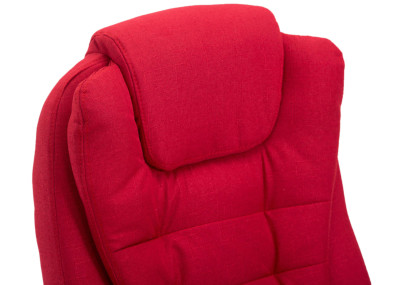 Chaise de bureau Thor, tissu rouge