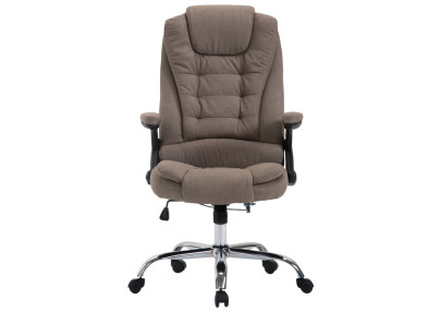 Chaise de bureau Thor, tissu taupe