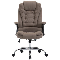 Chaise de bureau Thor, tissu taupe