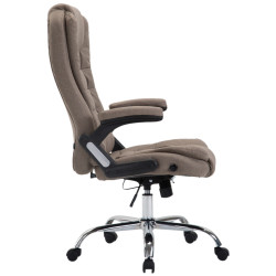 Chaise de bureau Thor, tissu taupe