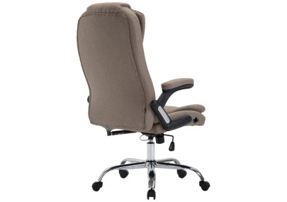 Chaise de bureau Thor, tissu taupe