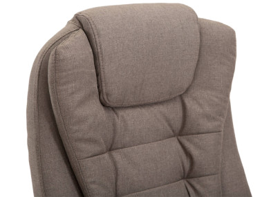 Chaise de bureau Thor, tissu taupe