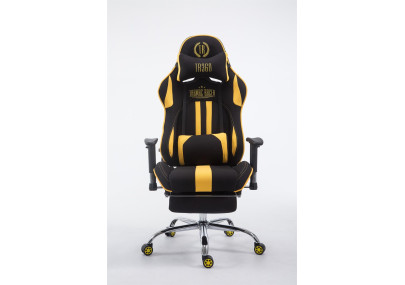 Silla Racing XL LIMIT V2 en Tela con/sin reposapiés Negro/amarillo,Con reposapiés