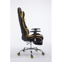 Silla Racing XL LIMIT V2 en Tela con/sin reposapiés Negro/amarillo,Con reposapiés