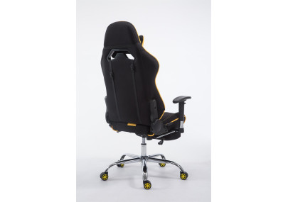 Silla Racing XL LIMIT V2 en Tela con/sin reposapiés Negro/amarillo,Con reposapiés