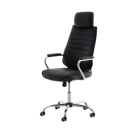 Chaise de bureau Rako V2, noire