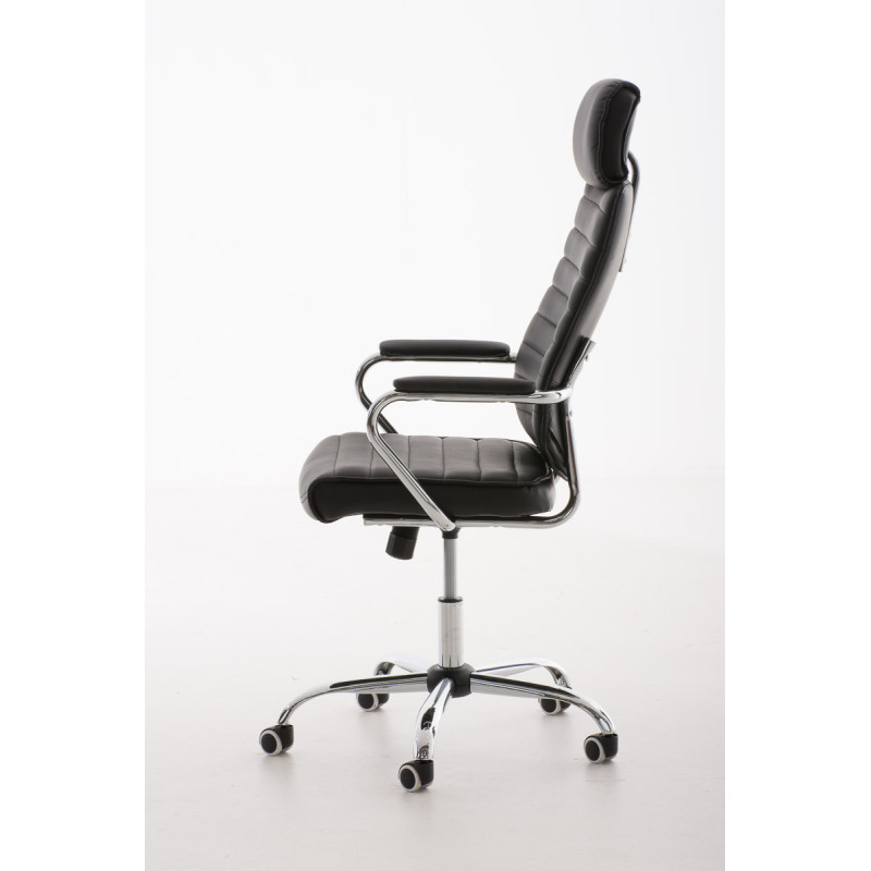 Chaise de bureau Rako V2, noire