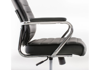 Chaise de bureau Rako V2, noire