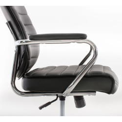 Chaise de bureau Rako V2, noire