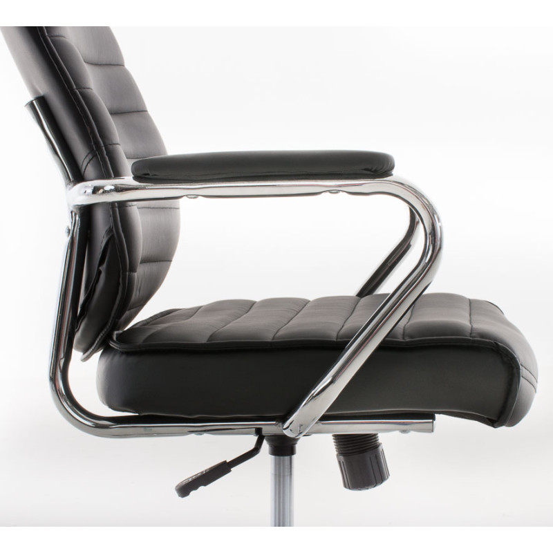 Chaise de bureau Rako V2, noire