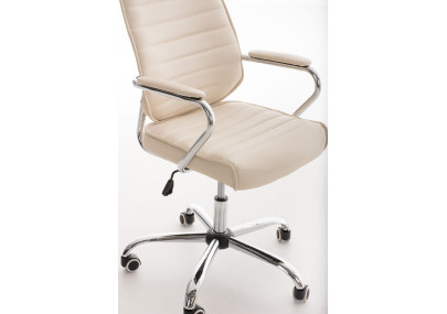 Chaise de bureau Rako V2, crème