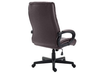 Fauteuil de bureau XL Sparta en similicuir marron